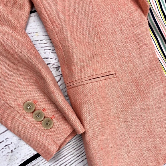 THE LIMITED Peach Pink Heathered Blazer - Picture 4 of 5
